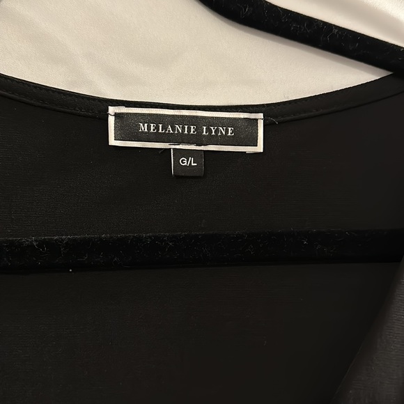 Black blouse with sheer sleeves - Picture 2 of 4